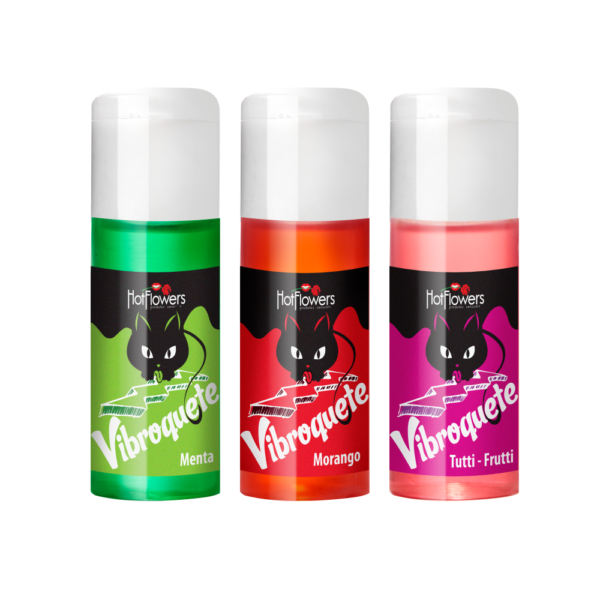 GEL PARA ORAL BEIJÁVEL SABORIZADO HOT FLOWERS VIBROQUETE 35ML 3 SABORES - Imagem 7