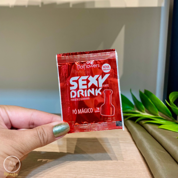 BEBIDA ENERGÉTICA HOT FLOWERS SEXY DRINK PÓ MÁGICO FORTE PIMENTA E GUARANÁ 1G - Imagem 3