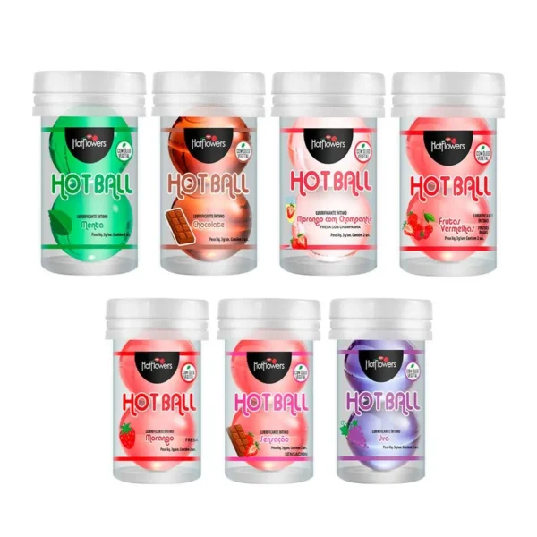 BOLINHAS EXPLOSIVAS HOT FLOWERS HOT BALL 3G 2 UNIDADES 7 SABORES