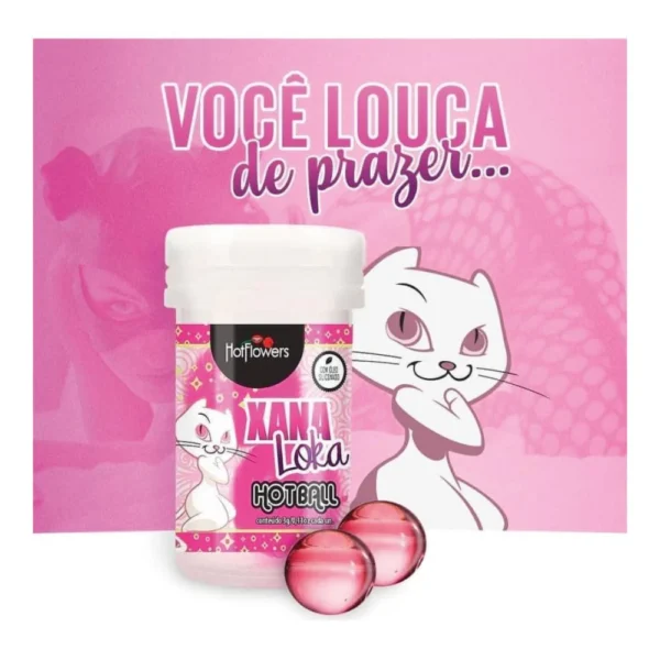 BOLINHAS EXPLOSIVAS GEL VIBRADOR TÉRMICO HOT FLOWERS HOT BALL XANA LOKA 3G 2 UNIDADES - Imagem 6