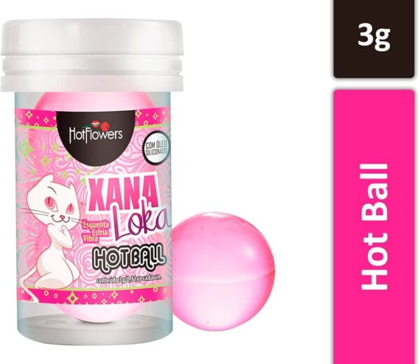 BOLINHAS EXPLOSIVAS GEL VIBRADOR TÉRMICO HOT FLOWERS HOT BALL XANA LOKA 3G 2 UNIDADES - Imagem 7