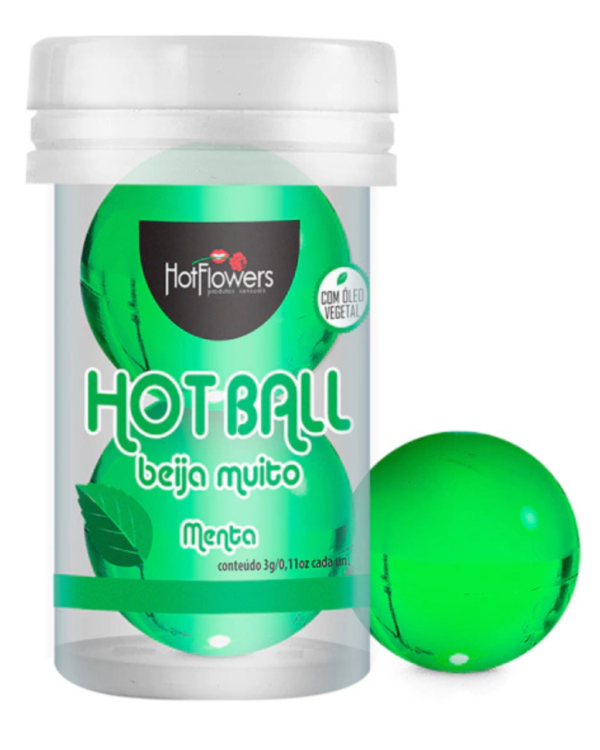 BOLINHAS EXPLOSIVAS GEL VIBRADOR HOT FLOWERS HOT BALL PLUS  SHOCK 3G 2 UNIDADES