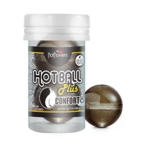 BOLINHAS EXPLOSIVAS GEL DESSENSIBILIZANTE ANAL HOT FLOWERS HOT BALL PLUS  CONFORTO 3G 2 UNIDADES