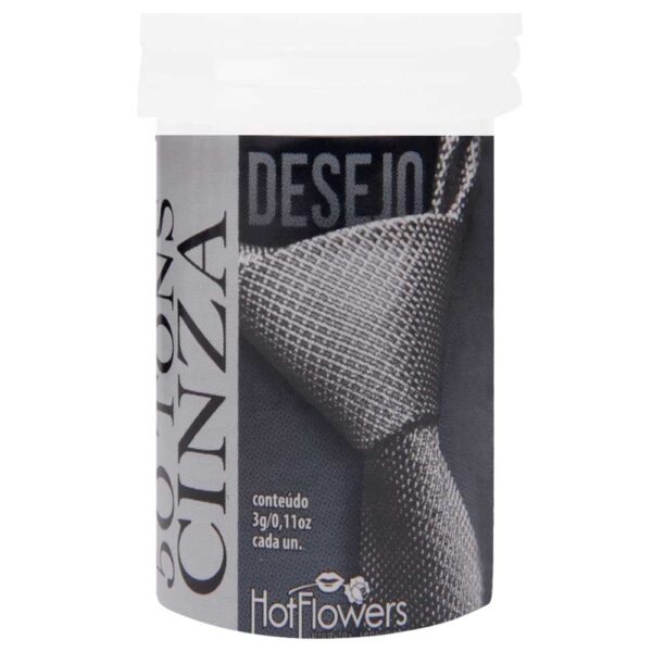 BOLINHAS EXPLOSIVAS GEL PROLONGADOR HOT FLOWERS 50 TONS CINZA 3G 2 UNIDADES - Imagem 2