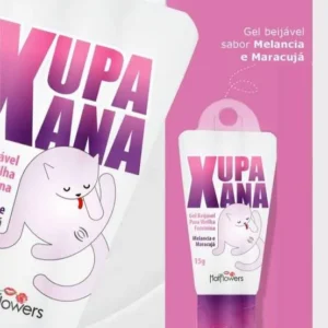 GEL BEIJÁVEL PARA VIRILHA FEMININA HOT FLOWERS XUPA XANA MELANCIA MARACUJÁ 18G
