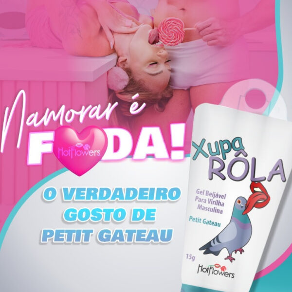 GEL BEIJÁVEL PARA VIRILHA MASCULINA HOT FLOWERS XUPA RÔLA PETIT GATEAU 18G - Imagem 2