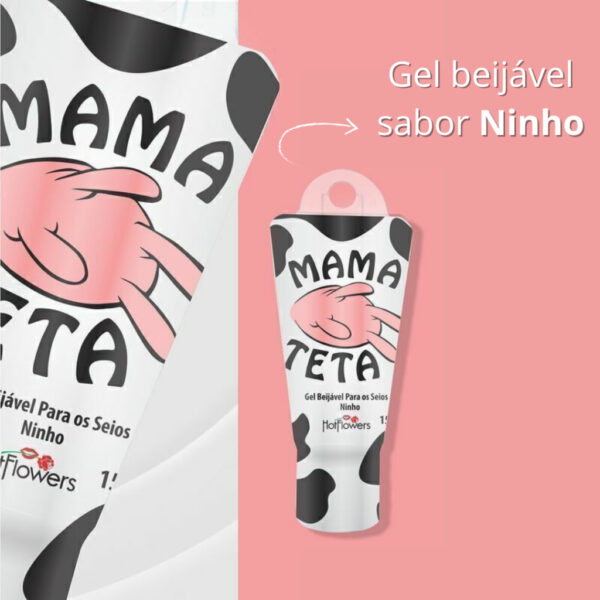 GEL BEIJÁVEL PARA SEIOS HOT FLOWERS MAMA TETA 18G NINHO - Imagem 2