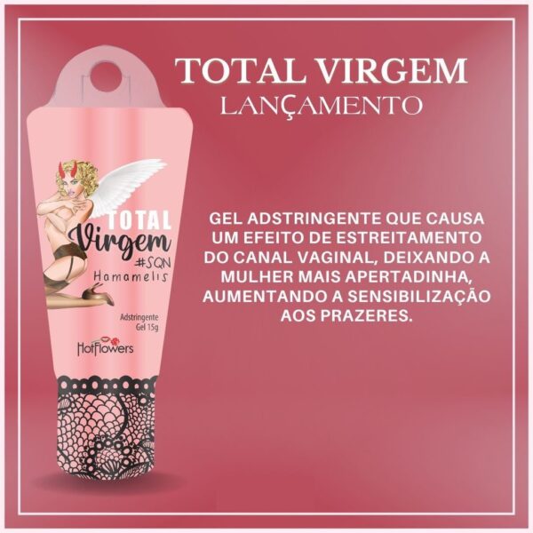GEL EXCITANTE FEMININO ADSTRINGENTE HOT FLOWERS TOTAL VIRGEM 15G - Imagem 4