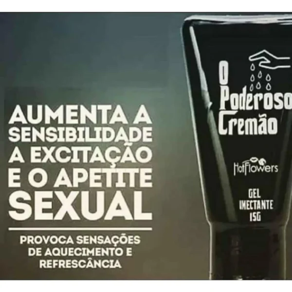 GEL EXCITANTE MASCULINO TÉRMICO HOT FLOWERS PODEROSO CREMÃO 15G - Imagem 2