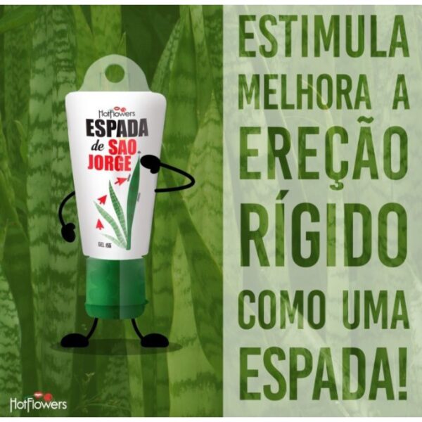 GEL EXCITANTE MASCULINO TÉRMICO VASODILATADOR HOT FLOWERS ESPADA DE SÃO JORGE 15G - Imagem 5