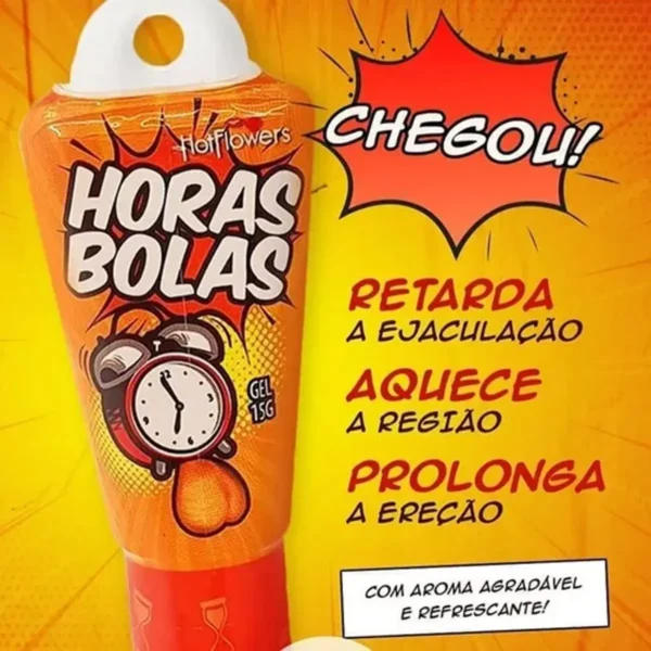 GEL EXCITANTE MASCULINO TÉRMICO PROLONGADOR HOT FLOWERS HORAS BOLAS 15G - Imagem 3