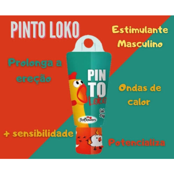 GEL EXCITANTE MASCULINO TÉRMICO VASODILATADOR HOT FLOWERS PINTO LOKO 15G - Imagem 3