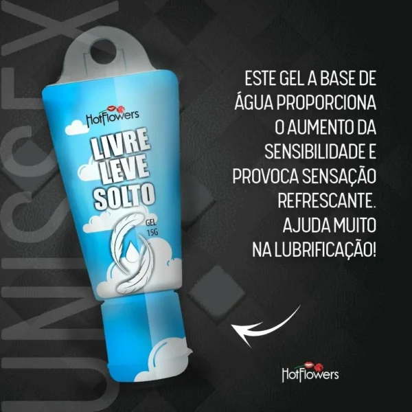 GEL ESTIMULANTE UNISSEX MULTIFUNCIONAL HOT FLOWERS LIVRE LEVE SOLTO 15G - Imagem 9