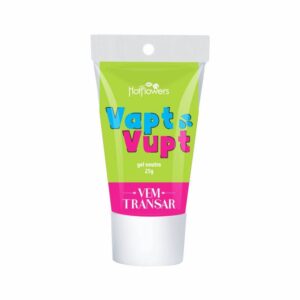GEL LUBRIFICANTE NEUTRO À BASE D'ÁGUA HOT FLOWERS LINHA ESCOLINHA DO PRAZER VAPT VUPT 15G