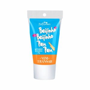 GEL PARA SEXO ORAL HOT FLOWERS LINHA ESCOLINHA DO PRAZER BEIJINHO BEIJINHO PAU PAU  15G BEIJINHO DE COCO