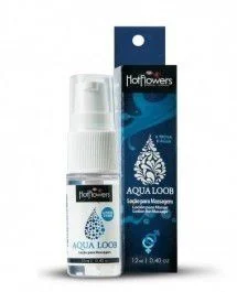 GEL LUBRIFICANTE RESISTENTE À ÁGUA TÉRMICO ESFRIA HOT FLOWERS AQUA ICE 12ML