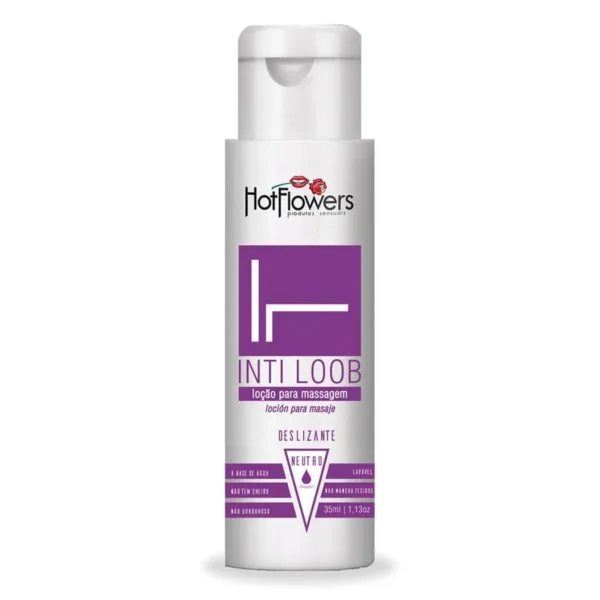 LOÇÃO LUBRIFICANTE A BASE D'ÁGUA HOT FLOWERS INTI LOOB 35ML