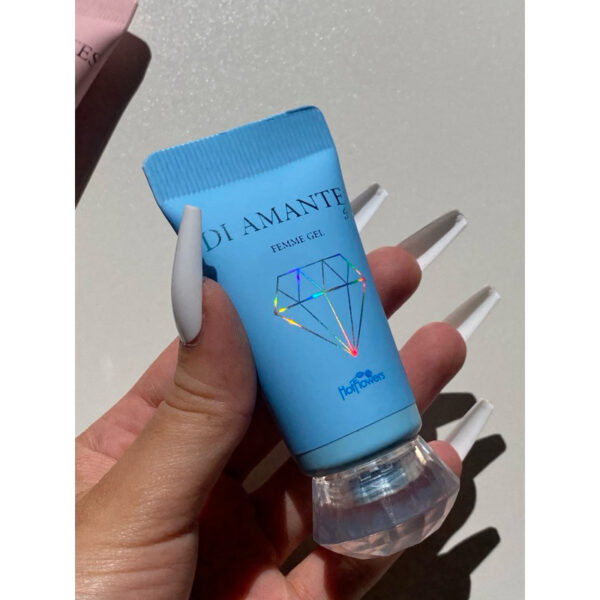 GEL AFRODISÍACO MULTIFUNCIONAL FEMININO TÉRMICO ESFRIA HOT FLOWERS DI AMANTES FEMME GEL BLUE 25G - Imagem 6