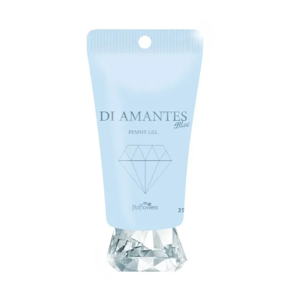 GEL AFRODISÍACO MULTIFUNCIONAL FEMININO TÉRMICO ESFRIA HOT FLOWERS DI AMANTES FEMME GEL BLUE 25G - Imagem 4