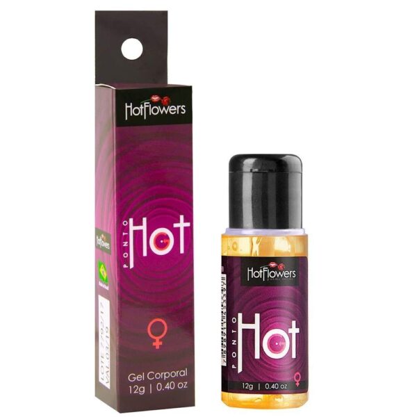 GEL ESTIMULANTE MASTURBADOR FEMININO TÉRMICO ESQUENTA HOT FLOWERS POINT HOT G 12G - Imagem 3