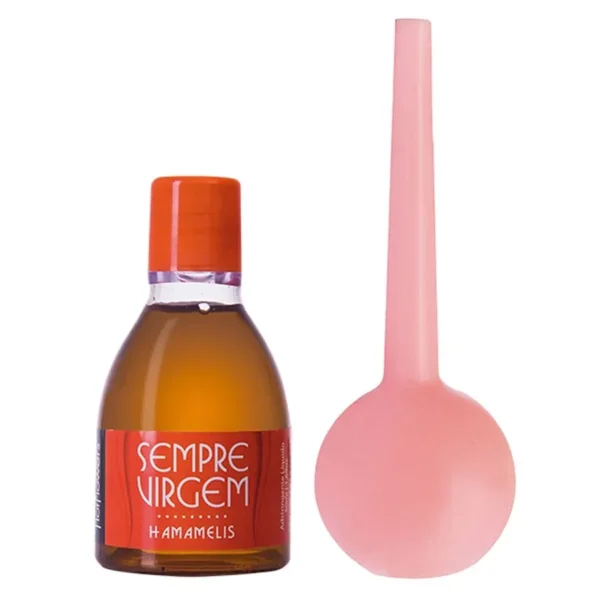 KIT HOT FLOWERS SEMPRE VIRGEM LÍQUIDO HAMAMELIS ÓLEO ADSTRINGENTE 50ML+ APLICADOR GINO DUCHA - Imagem 5