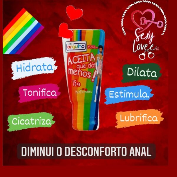 GEL LUBRIFICANTE A BASE D'ÁGUA HOT FLOWERS ACEITA QUE DÓI MENOS 15G - Imagem 9