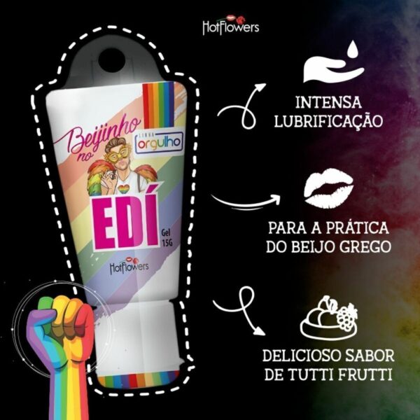 GEL PARA ORAL BEIJO GREGO HOT FLOWERS BEIJINHO NO EDI 15G - Imagem 8