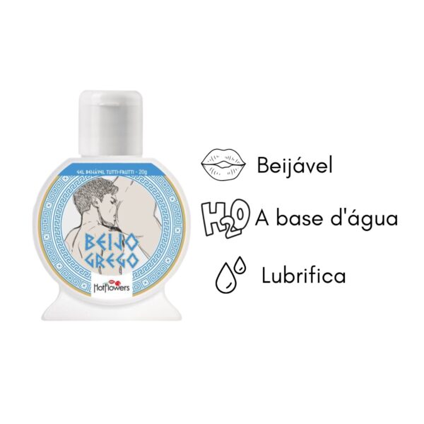 GEL PARA SEXO ANAL BEIJO GREGO HOT FLOWERS BEIJO GREGO 20G - Imagem 3