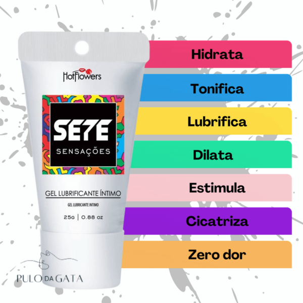 GEL LUBRIFICANTE MULTIFUNCIONAL HOT FLOWERS SETE SENSAÇÕES 25G - Imagem 8