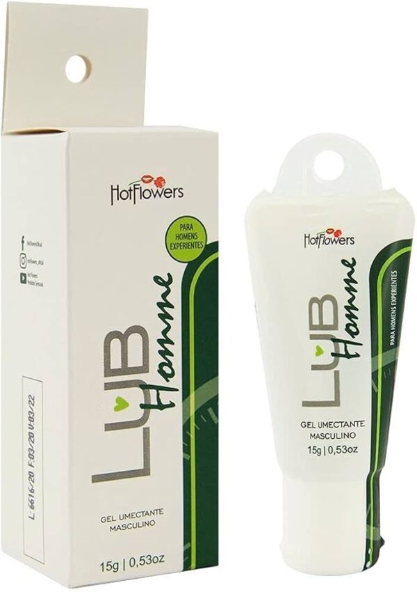 GEL À BASE D'ÁGUA PROLONGADOR ESTIMULANTE RETARDANTE HOT FLOWERS LUB HOMME 15G - Imagem 2