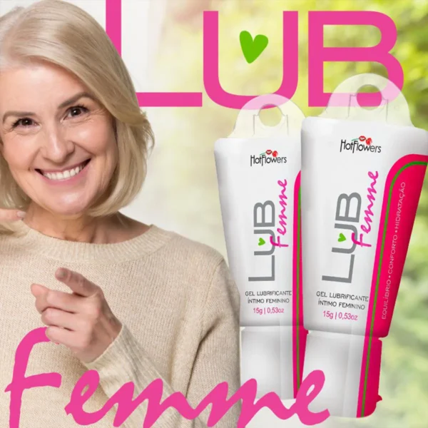 GEL LUBRIFICANTE FEMININO HOT FLOWERS LUB FEMME 15G - Imagem 5