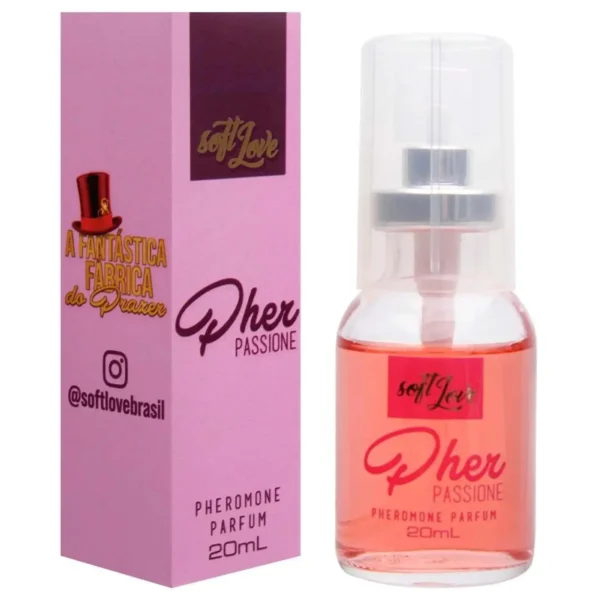 PERFUME AFRODISÍACO FEROMÔNIO SOFT LOVE PHER PASSION SPRAY 20ML - Imagem 6