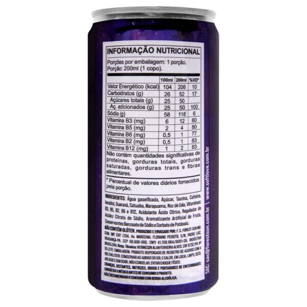 BEBIDA ENERGÉTICA SOFT LOVE POÇÃO DA BRUXA 269ML - Imagem 3