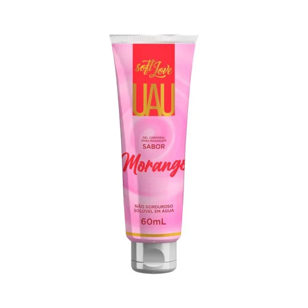 GEL LUBRIFICANTE BEIJÁVEL PARA MASSAGEM SENSUAL SOFT LOVE UAU 60ML 6 SABORES - Imagem 4