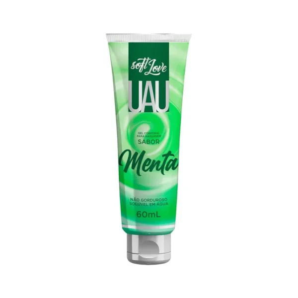 GEL LUBRIFICANTE BEIJÁVEL PARA MASSAGEM SENSUAL SOFT LOVE UAU 60ML 6 SABORES - Imagem 3