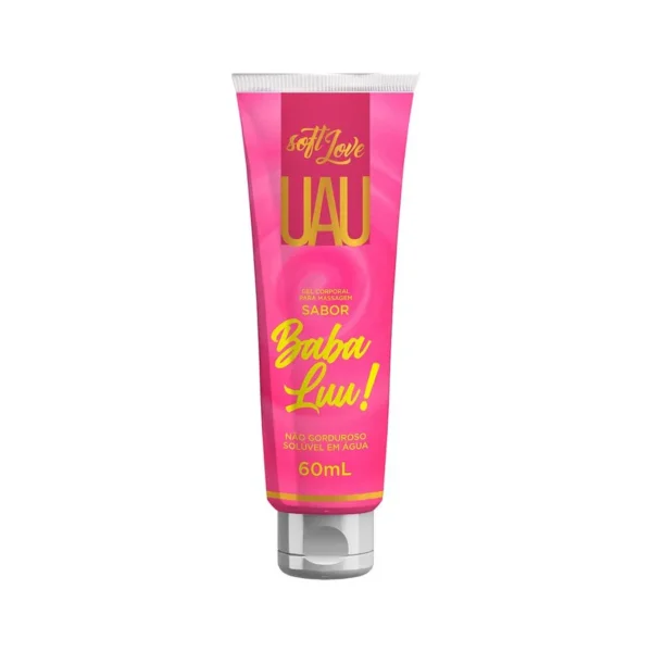 GEL LUBRIFICANTE BEIJÁVEL PARA MASSAGEM SENSUAL SOFT LOVE UAU 60ML 6 SABORES - Imagem 7