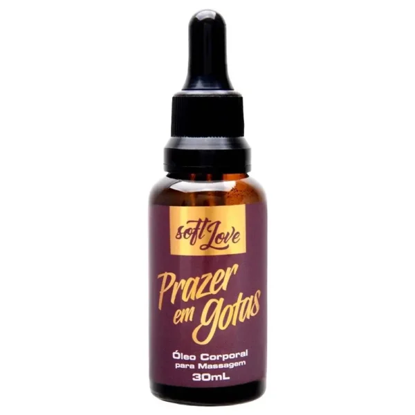 ÓLEO DE MASSAGEM AFRODISÍACO SOFT LOVE PRAZER EM GOTAS 30ML - Imagem 3
