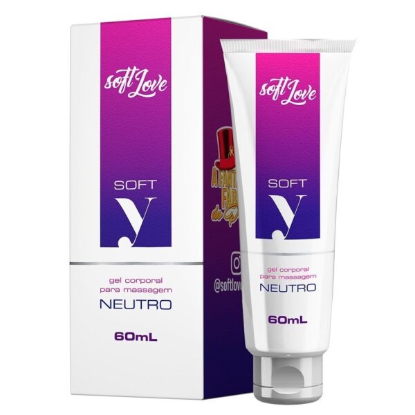 LUBRIFICANTE ÍNTIMO NEUTRO À BASE D'ÁGUA HIDRATANTE SOFT LOVE SOFT-Y 60ML