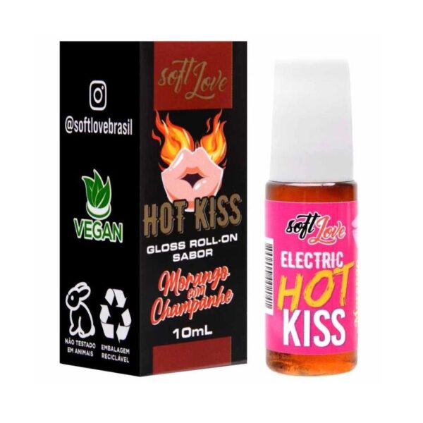GLOSS LABIAL SABORIZADO SOFT LOVE HOT KISS 10ML 3 SABORES - Imagem 7