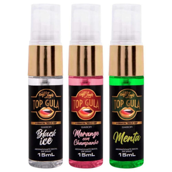 AROMATIZANTE BUCAL SOFT LOVE TOP GULA 15ML 3 SABORES - Imagem 5