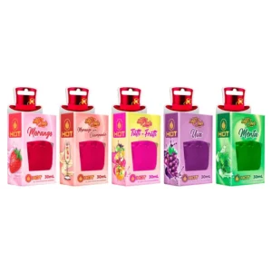 GEL BEIJÁVEL PARA SEXO ORAL TÉRMICO AROMATIZANTE SOFT LOVE HOT 30 ML 5 SABORES