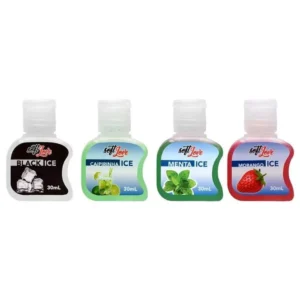 GEL BEIJÁVEL PARA SEXO ORAL TÉRMICO AROMATIZANTE SOFT LOVE ICE 30ML 4 SABORES