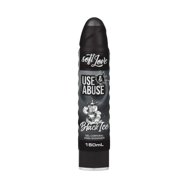 GEL BEIJÁVEL PARA SEXO ORAL SABORIZADO SOFT LOVE USE & ABUSE 150ML EMBALAGEM INTERATIVA 3 SABORES - Imagem 2