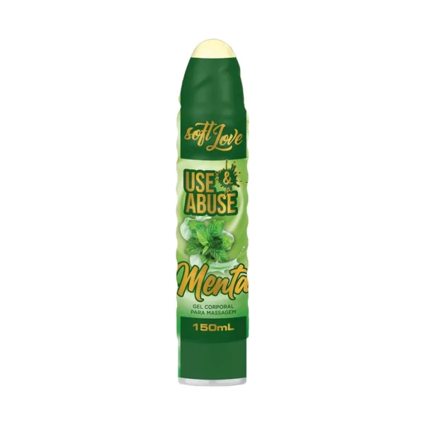 GEL BEIJÁVEL PARA SEXO ORAL SABORIZADO SOFT LOVE USE & ABUSE 150ML EMBALAGEM INTERATIVA 3 SABORES - Imagem 3