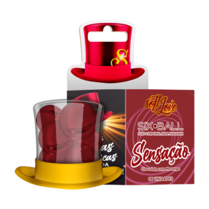 BOLINHAS EXPLOSIVAS GEL BEIJÁVEL SABORIZADO SOFT LOVE SIX BALLS COMBO FACILIT BLACKOUT 6 UNIDADES