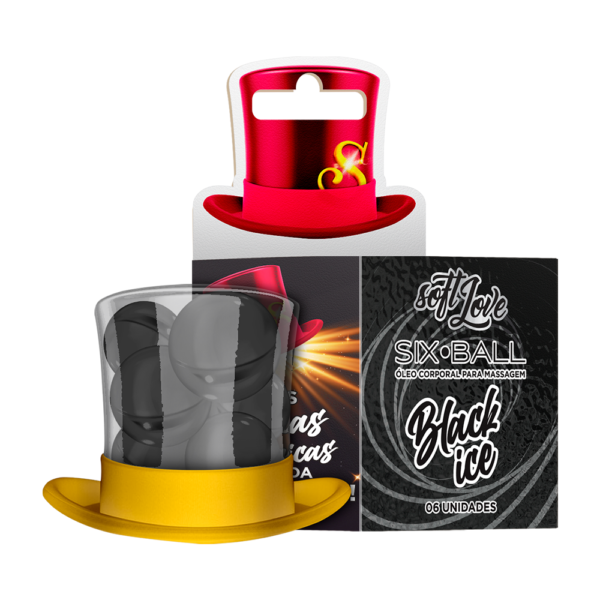BOLINHAS EXPLOSIVAS GEL BEIJÁVEL SABORIZADO SOFT LOVE SIX BALLS COMBO FACILIT BLACKOUT 6 UNIDADES - Imagem 8