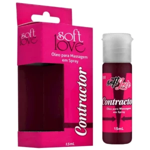 ÓLEO ADSTRINGENTE FEMININO MASSAGEM SOFT LOVE CONTRACTOR SPRAY 15ML
