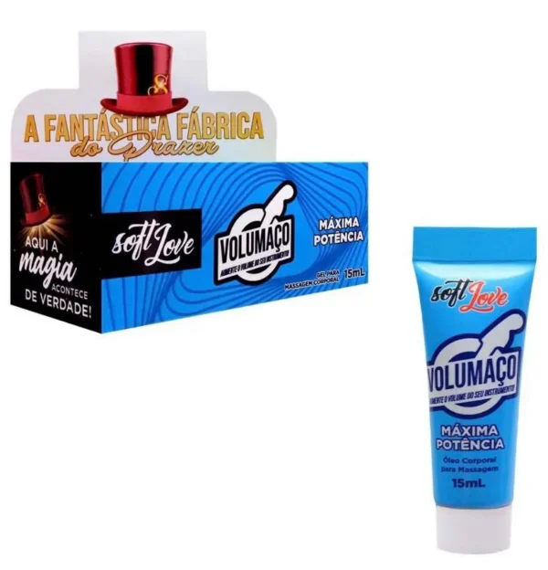 GEL MULTIFUNCIONAL VASODILATADOR ESQUENTA ESFRIA SOFT LOVE VOLUMAÇO MÁXIMA POTÊNCIA 15ML - Imagem 3