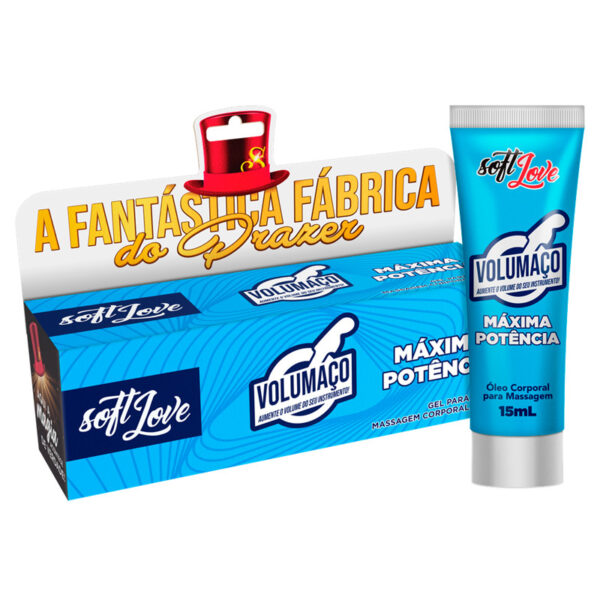 GEL MULTIFUNCIONAL VASODILATADOR ESQUENTA ESFRIA SOFT LOVE VOLUMAÇO MÁXIMA POTÊNCIA 15ML