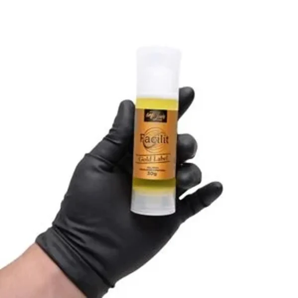 GEL DESSENSIBLIZANTE PARA SEXO ANAL  TÉRMICO VIBRADOR SOFT LOVE FACILIT GOLD LABEL 30G - Imagem 2